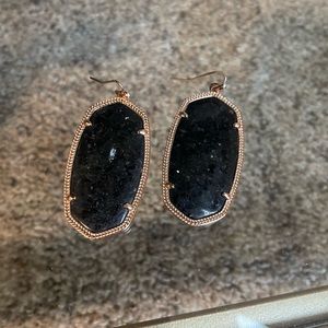 Kendra Scott Rose Gold / Black Earrings